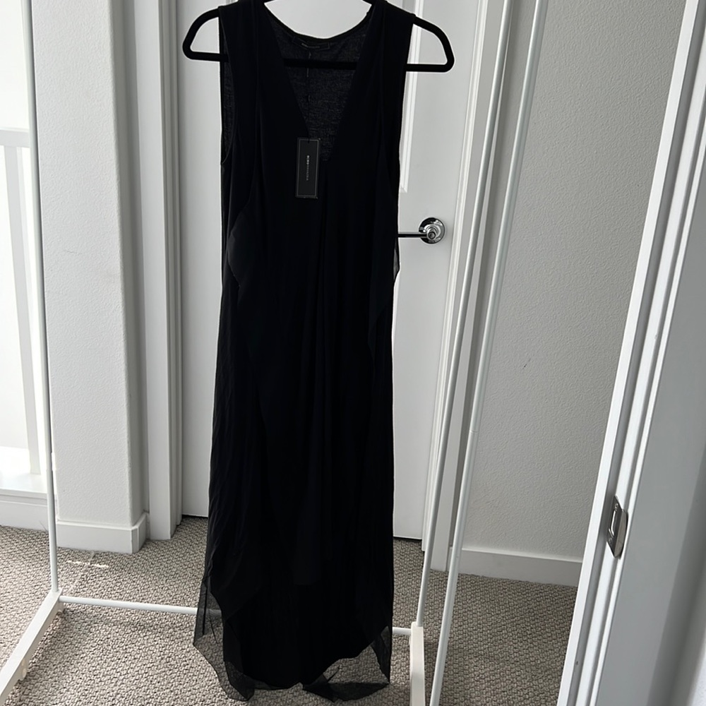 Gorgeous  NWT BCBG MAXAZRIA Jersey Dress with Sheer Detail.  Size S